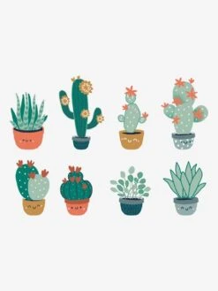 8 Large Cactus Stickers