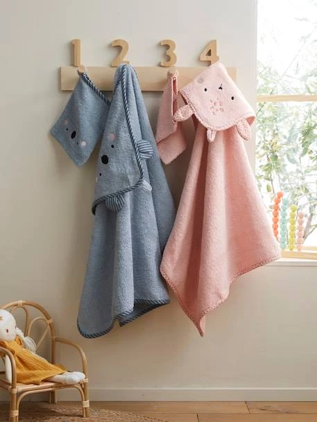 Baby Hooded Bath Cape With Embroidered Animals – Image 4