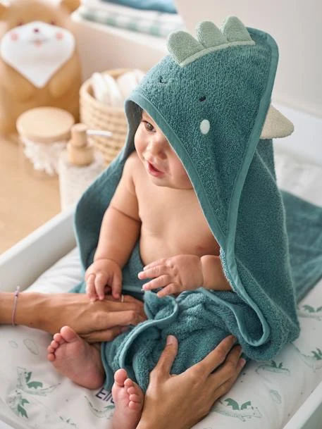 Bath Cape + Mitt, Dragon – Image 2