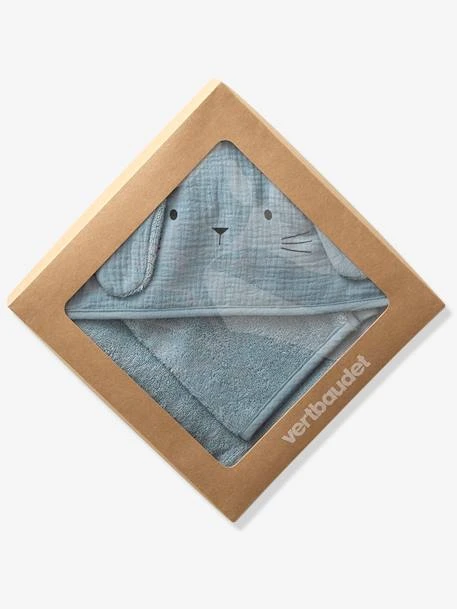 Bath Cape + Mitt In Organic* Cotton Gauze – Image 6