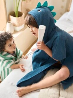 Bath Poncho For Children, Dino -Boutique Lilipinso bath poncho for children dino 2