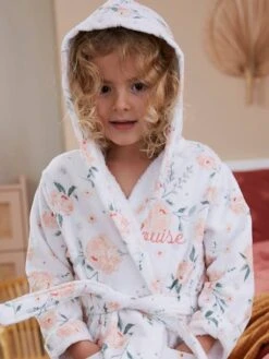 Bathrobe For Children, EAU DE ROSE, Oeko Tex®