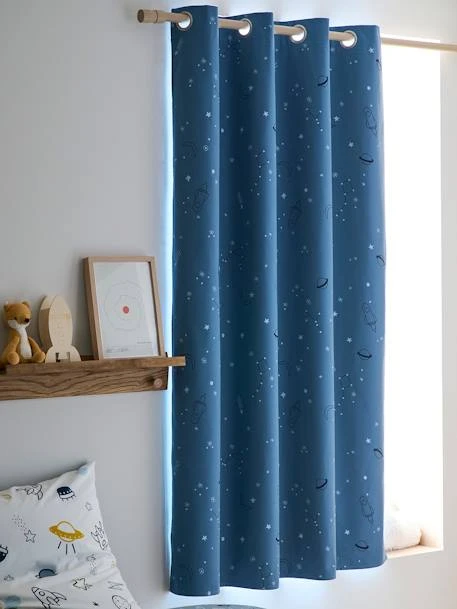 Blackout Curtain With Glow-in-the-Dark Details, Planets – Image 4