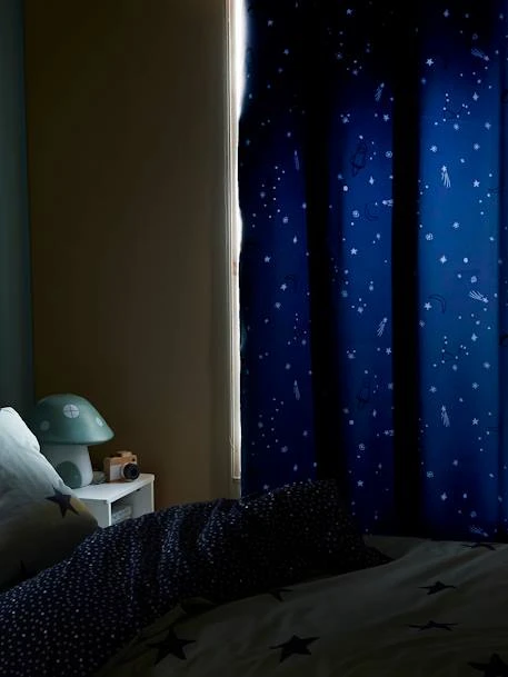 Blackout Curtain With Glow-in-the-Dark Details, Planets – Image 7