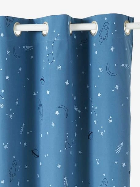 Blackout Curtain With Glow-in-the-Dark Details, Planets