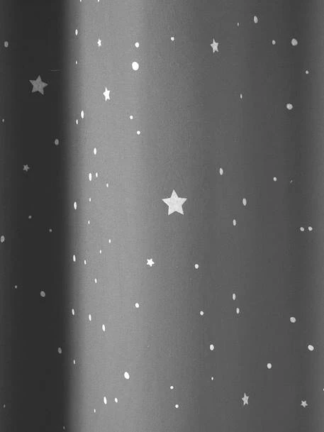Blackout Curtain With Glow-in-the-Dark Details, Stars – Image 3