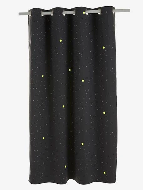 Blackout Curtain With Glow-in-the-Dark Details, Stars – Image 4