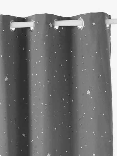 Blackout Curtain With Glow-in-the-Dark Details, Stars – Image 6