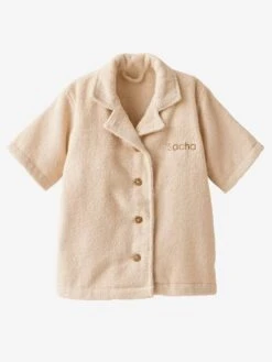 Blouse-Like Bathrobe With Recycled Cotton For Babies