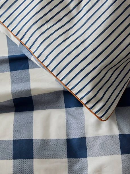Children's Duvet Cover + Pillowcase Set, Checks – Image 5