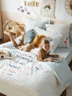 Children's Duvet Cover + Pillowcase Set, Organic Collection, Floral