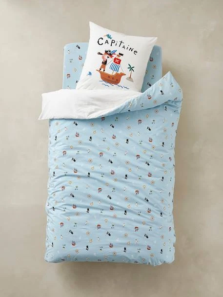 Children's Duvet Cover + Pillowcase Set, P For Pirate Theme 2 Children's Duvet Cover + Pillowcase Set, P For Pirate Theme – Image 2