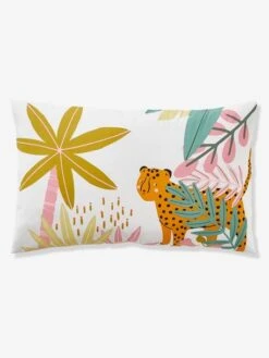 Children's Duvet Cover + Pillowcase Set, PINK JUNGLE