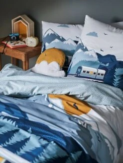 Children's Duvet Cover + Pillowcase Set, Sur Les Rails -Boutique Lilipinso childrens duvet cover pillowcase set sur les rails 2