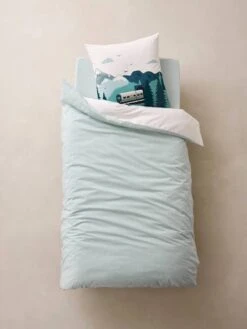 Children's Duvet Cover + Pillowcase Set, Sur Les Rails -Boutique Lilipinso childrens duvet cover pillowcase set sur les rails 4