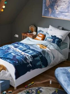 Children's Duvet Cover + Pillowcase Set, Sur Les Rails -Boutique Lilipinso childrens duvet cover pillowcase set sur les rails 6