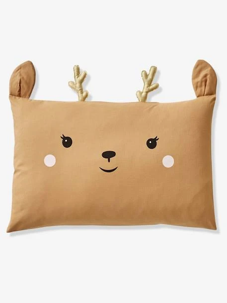 Deer Pillowcase For Babies, Green Forest – Image 2