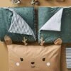 Deer Pillowcase For Babies, Green Forest