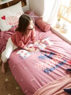 Duvet Cover + Pillowcase Set For Children, BFF 12 Duvet Cover + Pillowcase Set For Children, BFF -Boutique Lilipinso duvet cover pillowcase set for children bff 3