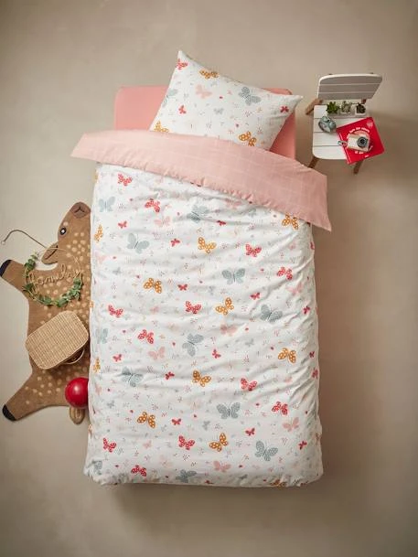 Duvet Cover + Pillowcase Set For Children, Butterflies, Basics – Image 9
