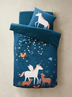 Duvet Cover + Pillowcase Set For Children, Forêt Enchantée Theme -Boutique Lilipinso duvet cover pillowcase set for children foret enchantee theme 2