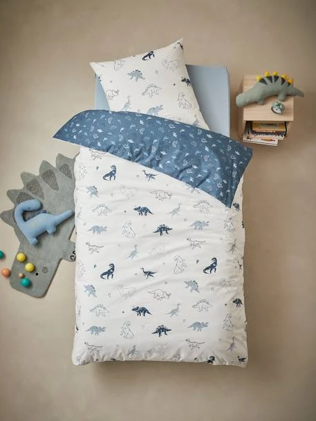 Duvet Cover & Pillowcase Set For Children, Hello Dinos, Basics – Image 2