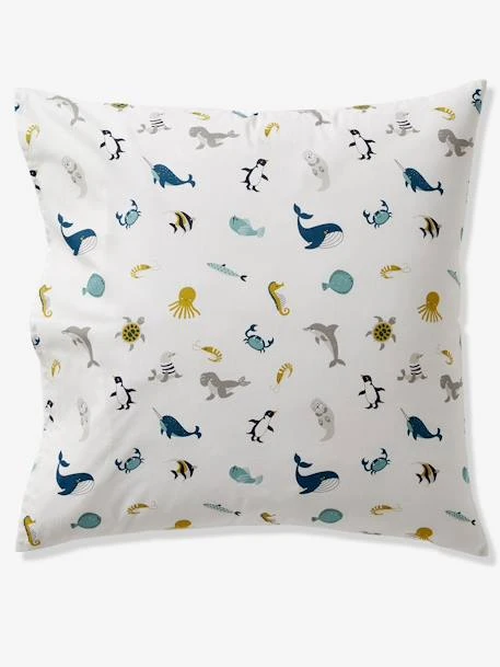 Duvet Cover + Pillowcase Set For Children, Marine Animal Alphabet Theme – Image 3