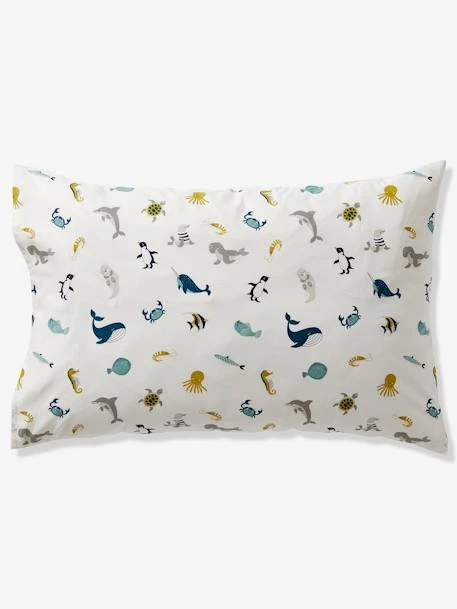 Duvet Cover + Pillowcase Set For Children, Marine Animal Alphabet Theme – Image 5
