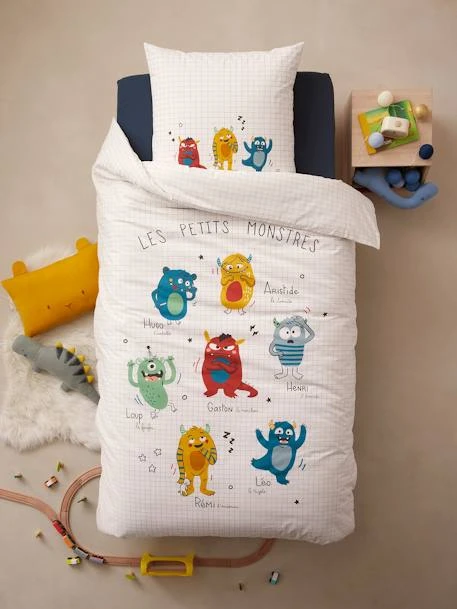 Duvet Cover & Pillowcase Set For Children, Monsters 1 Duvet Cover & Pillowcase Set For Children, Monsters