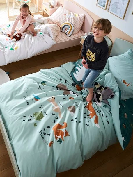 Duvet Cover + Pillowcase Set For Children, Pure Organic Cotton* CLASSE VERTE – Image 2