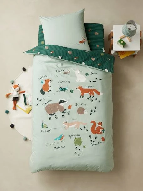 Duvet Cover + Pillowcase Set For Children, Pure Organic Cotton* CLASSE VERTE – Image 4