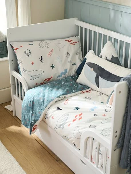 Duvet Cover + Pillowcase Set For Children, Under The Sea, Basics – Image 2