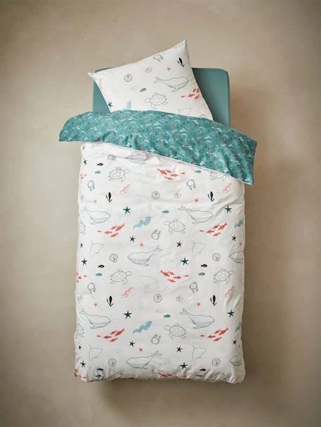 Duvet Cover + Pillowcase Set For Children, Under The Sea, Basics – Image 4
