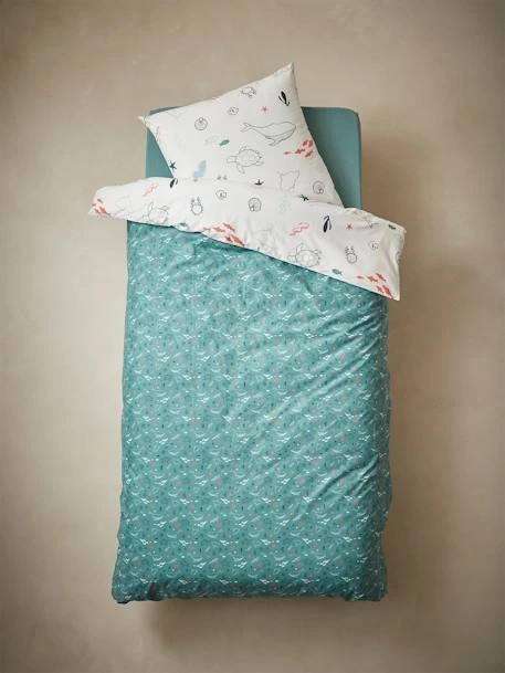 Duvet Cover + Pillowcase Set For Children, Under The Sea, Basics – Image 5