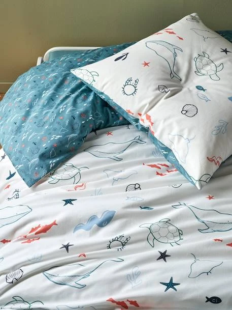 Duvet Cover + Pillowcase Set For Children, Under The Sea, Basics – Image 6