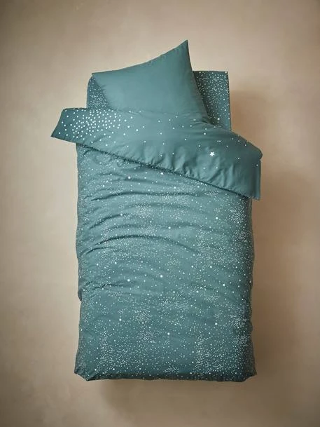 Duvet Cover + Pillowcase Set With Glow-in-the-Dark Details, Graphic Dino – Image 4