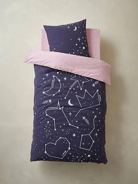 Duvet Cover + Pillowcase Set With Glow-in-the-Dark Details, Miss Constellation – Image 4