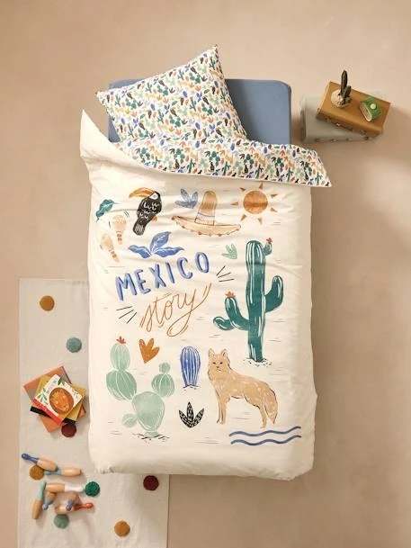 Duvet Cover + Pillowcase Set With Recycled Cotton, Mexicool – Image 8
