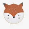 Embroidered Fox Wall Decoration