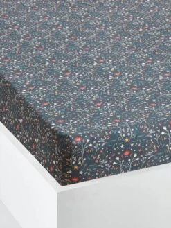 Fitted Sheet For Children In Recycled Cotton, Brocéliande