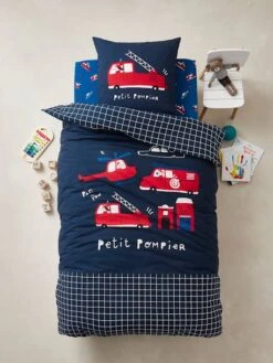 Fitted Sheet For Children, 'Petit Pompier' Theme