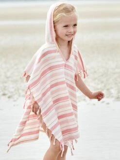 Fouta Striped Poncho For Children 12 Fouta Striped Poncho For Children -Boutique Lilipinso fouta striped poncho for children 3