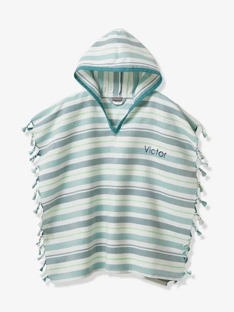 Fouta Striped Poncho For Children 7 Fouta Striped Poncho For Children – Image 7