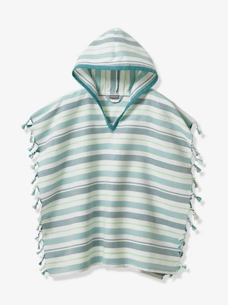 Fouta Striped Poncho For Children 8 Fouta Striped Poncho For Children – Image 8