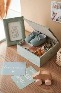 Gift Box Set, Frame + Storage Box In Velour 12 Gift Box Set, Frame + Storage Box In Velour -Boutique Lilipinso gift box set frame storage box in velour 3