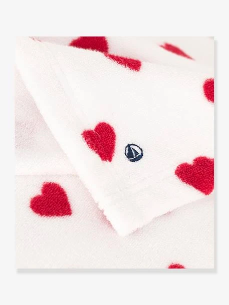 Hearts Bath Cape In Towelling, PETIT BATEAU – Image 2