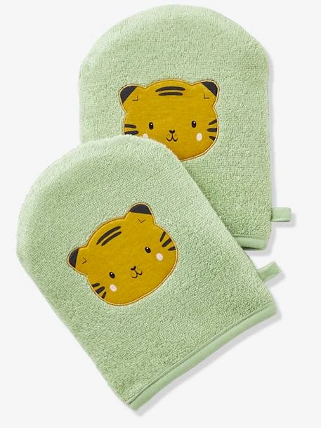 Pack Of 2 Wash Mitts, Panda – Image 2