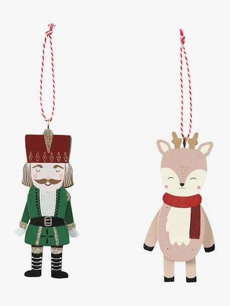 Pack Of 2 Wooden Figures, Nutcracker