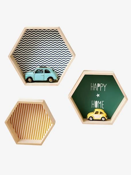 Pack Of 3 Hexagonal Shelves 1 Pack Of 3 Hexagonal Shelves