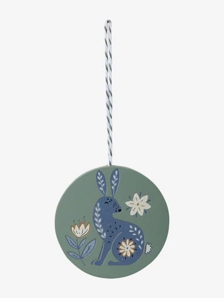 Pack Of 6 Flat Scandinavian Baubles In Wood – Image 9